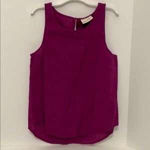 Purple linen tank